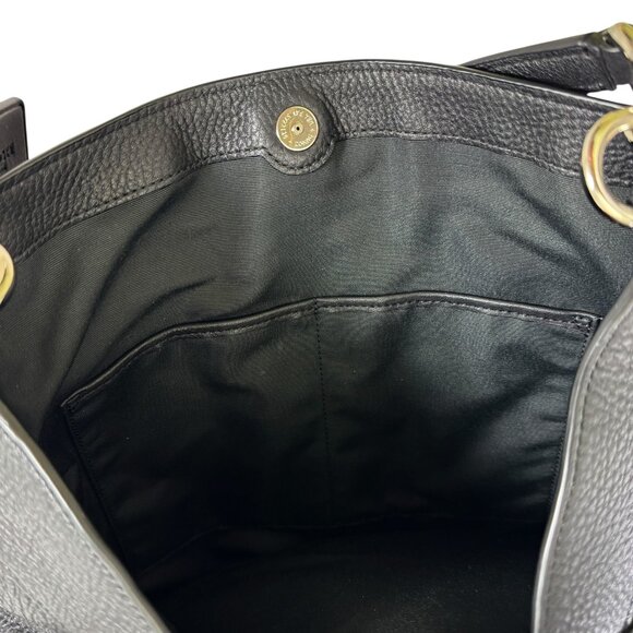 Coach Black Pebbled Leather Lexy Purse Hobo Shoulder Bag F57545 - Picture 9 of 10